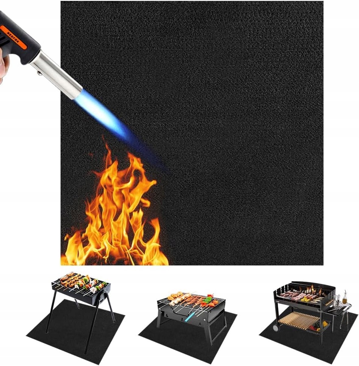 Okaasbestendige Grillmat 50x50cm - Bescherm uw ondergrond