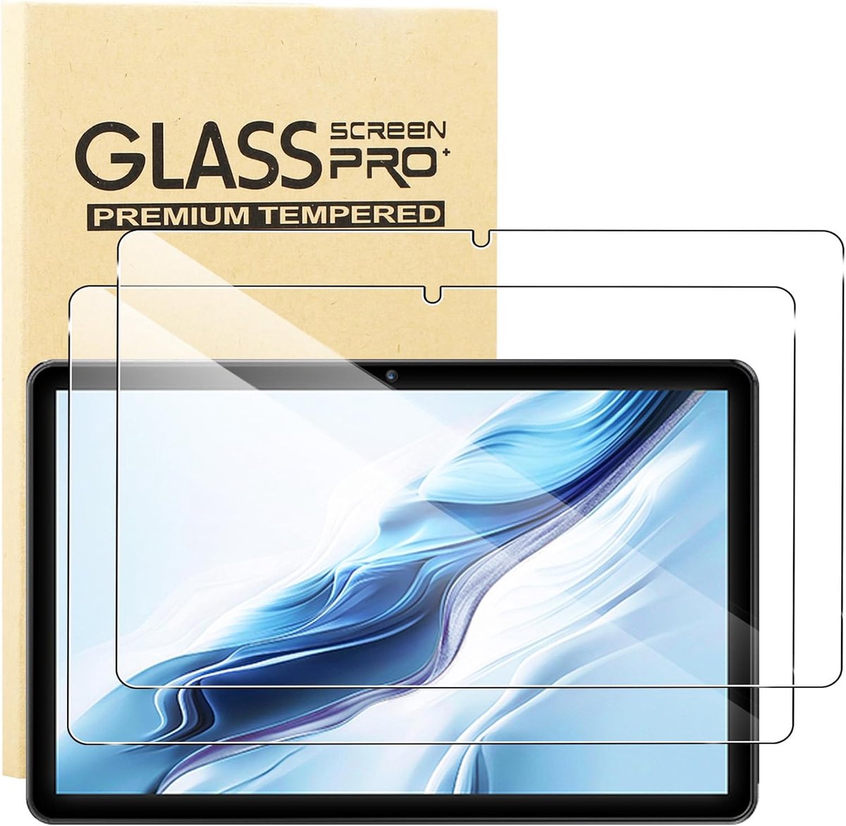 KUSINHOKA Displaybeschermfolie voor MENTUME Tablet K50/K30/K70 10,1 inch (25,7 cm), [2 stuks] gehard glasfolie - ShopVlot