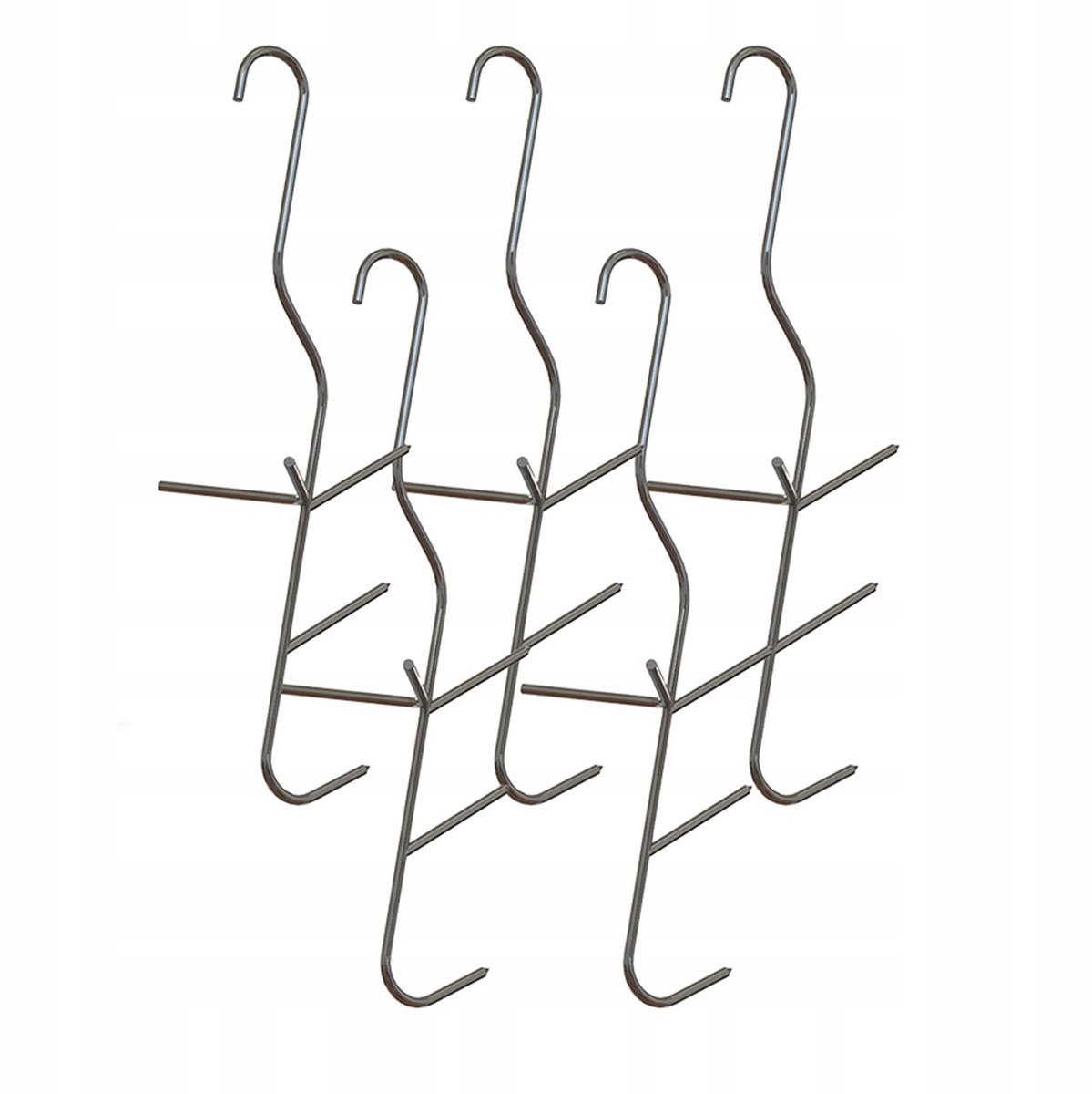 Merkloze RVS Rookhaken voor Vis - 10 stuks, 18 cm