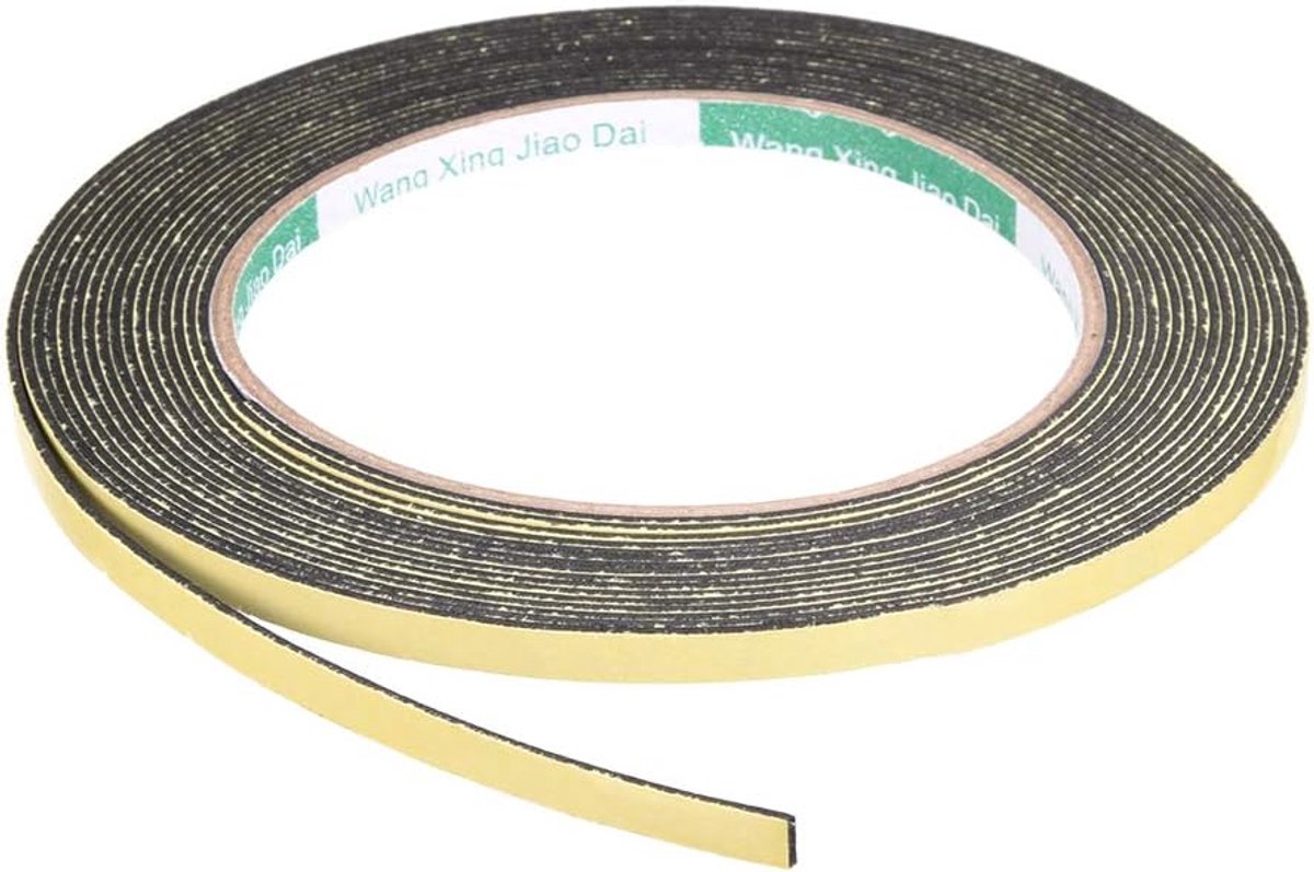 sourcing map Sealing Foam Tape, 5 mm Wide, 1 mm Thick, 5 m Long, Adhesive Sealing Strips for Window Door Insulation - ShopVlot