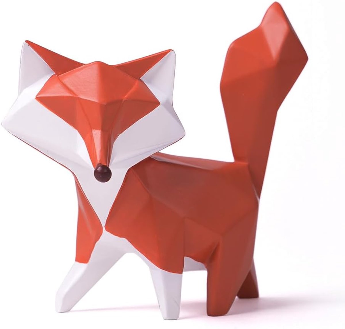 HAUCOZE Fox Figure, Modern Decoration, Animal Sculpture, 10 cm - ShopVlot