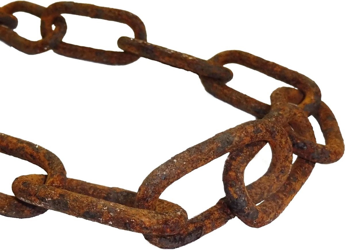 vitaliano Stainless Steel Link Chain Sold by the Metre, 10 m, 5 mm Thick Iron Chain Antique Retro Vintage Style Rain - ShopVlot