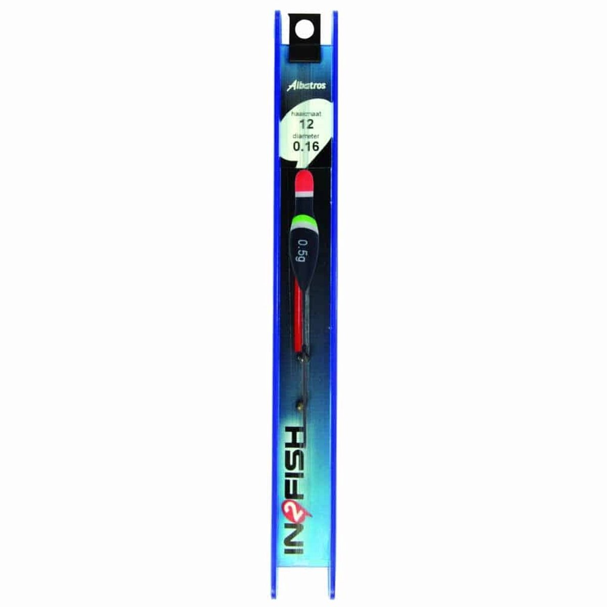 Albatros IN2FISH Tuig TR10 8,5 cm 0,5 gram met 0,16 mm lijn en haakmaat 12