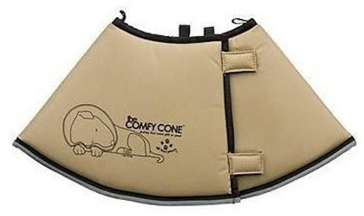 All Four Paws E-halsband Comfy Cone M lang 30 cm tan