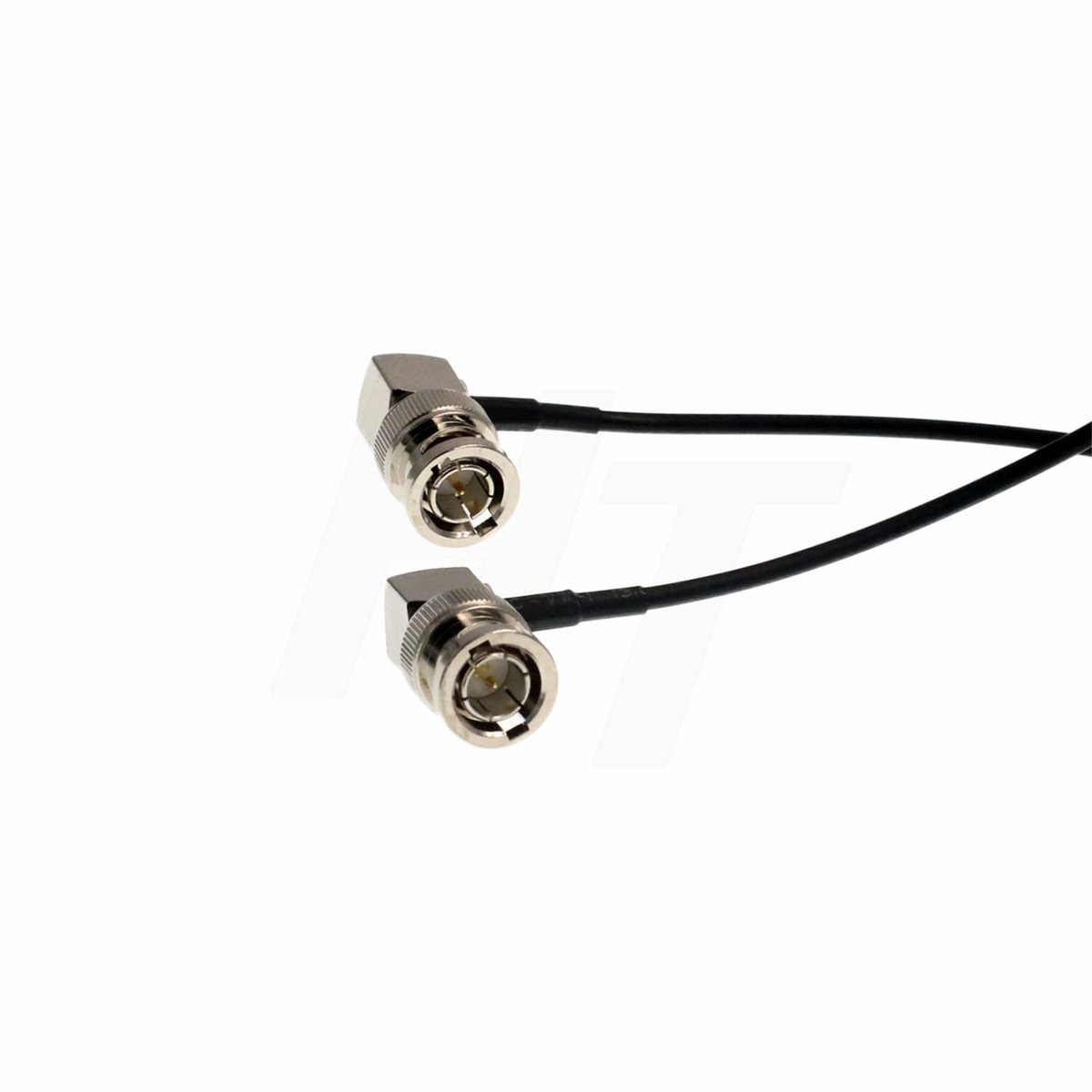 HangTon Camera Monitor 1080p 3G HD SDI Video RF Coaxial Cable 75ohm Right Angle BNC to Right Angle BNC Cable, Thin - ShopVlot