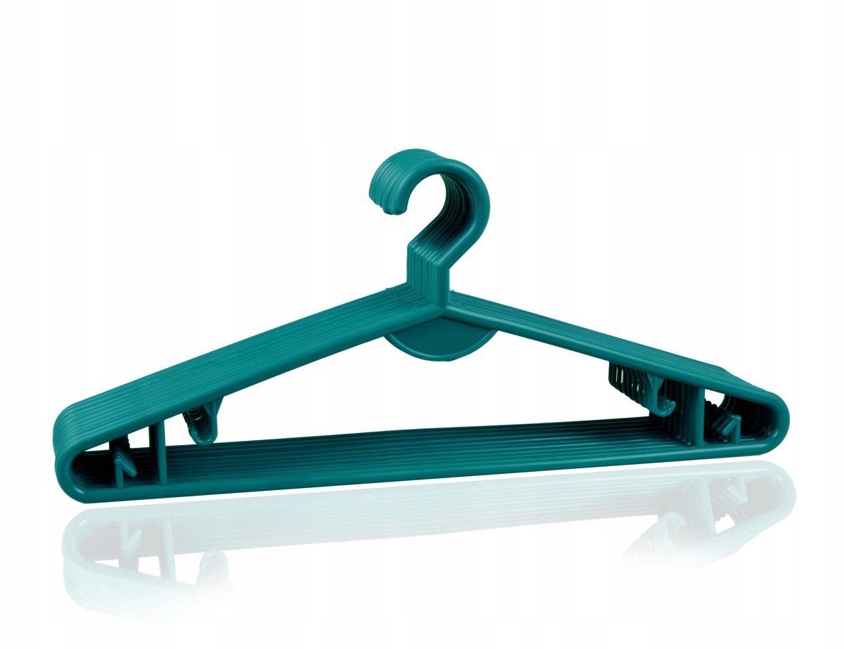 Turquoise Kledinghangers (10 stuks) - Merkloos