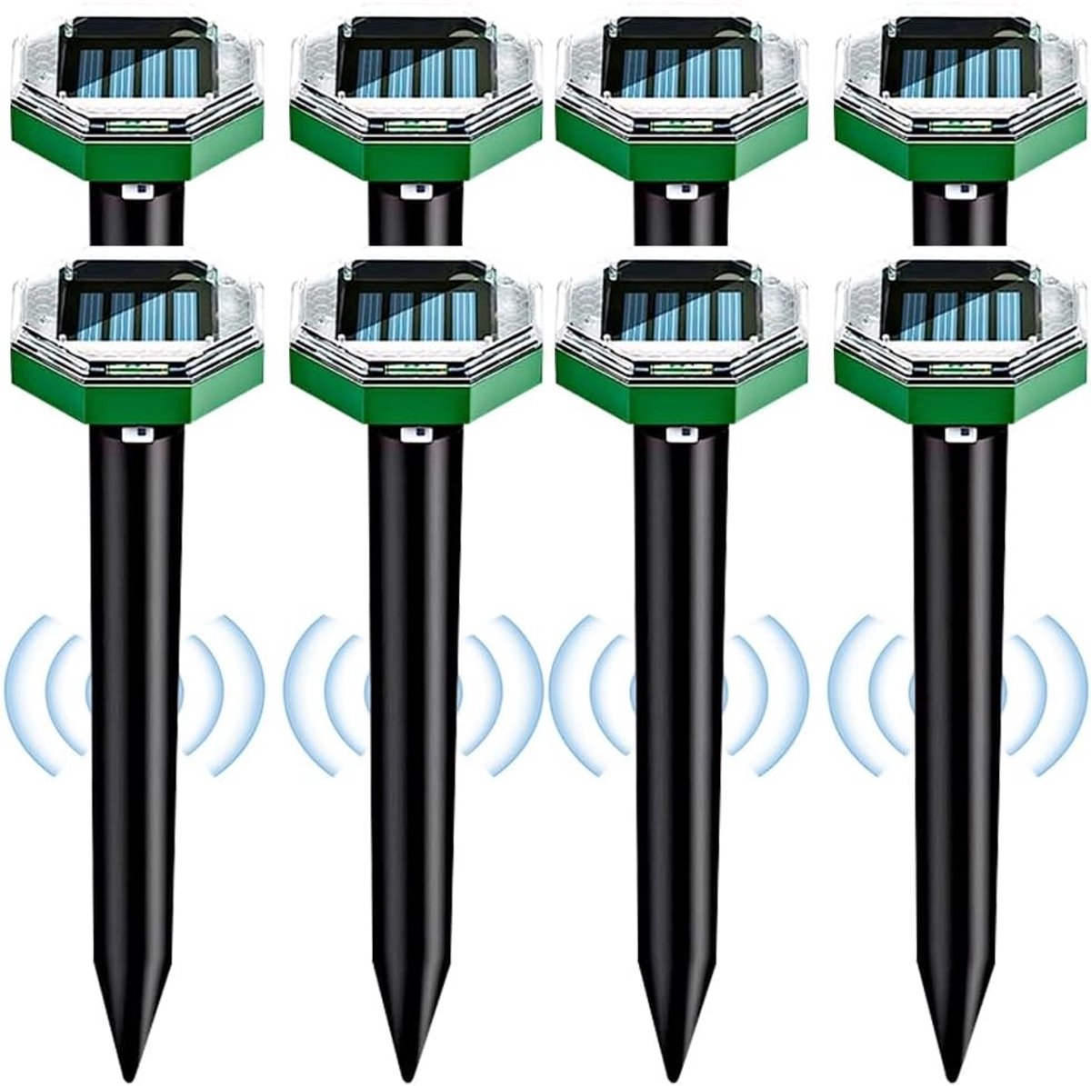 Mollenverjager trilling - Groen - Ultrasone Zonne-energie Mollenverschrikker - Voor Tuin en Gazons