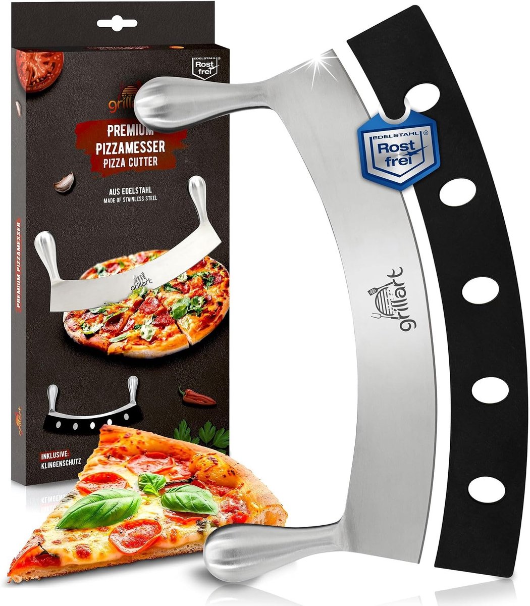 Pizzaschaar - Roestvrijstaal - 30 cm - Extra scherp - Voor Pizzaliefhebbers