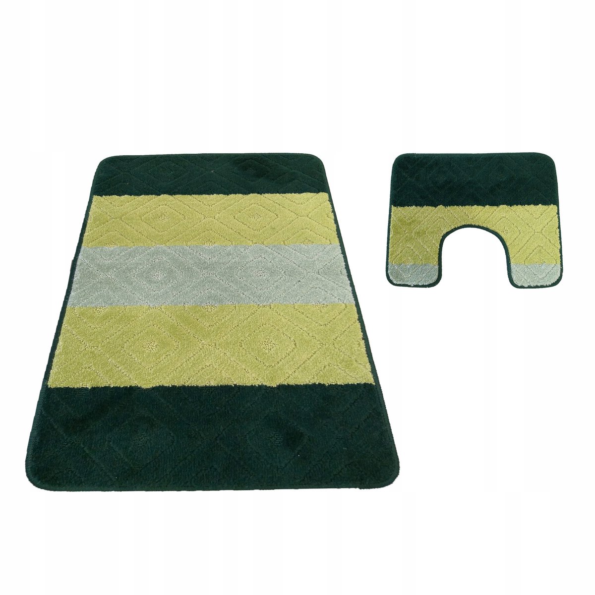 Monti Badmat Set met WC-uitsparing 03 Groen