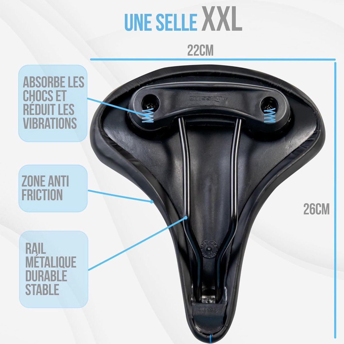 Fietszadel comfortabel - handgemaakt in Italië - waterproof mountainbike zadel - ergonomisch ontwerp