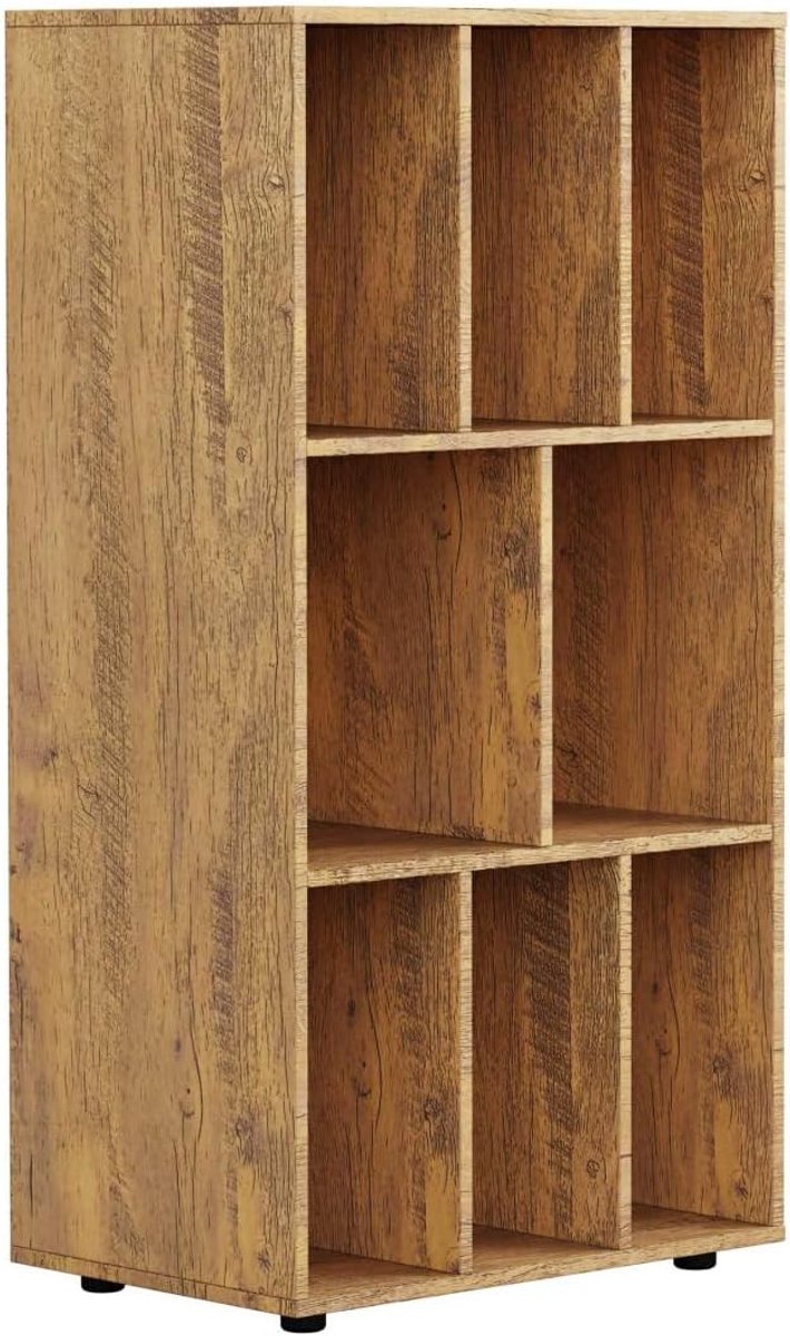 LP Vinyl Storage Cabinet - Record Cabinet - Storage Rack - Bookcase - 8 Compartments - BlackLP Vinyl Storage Cabinet - ShopVlot