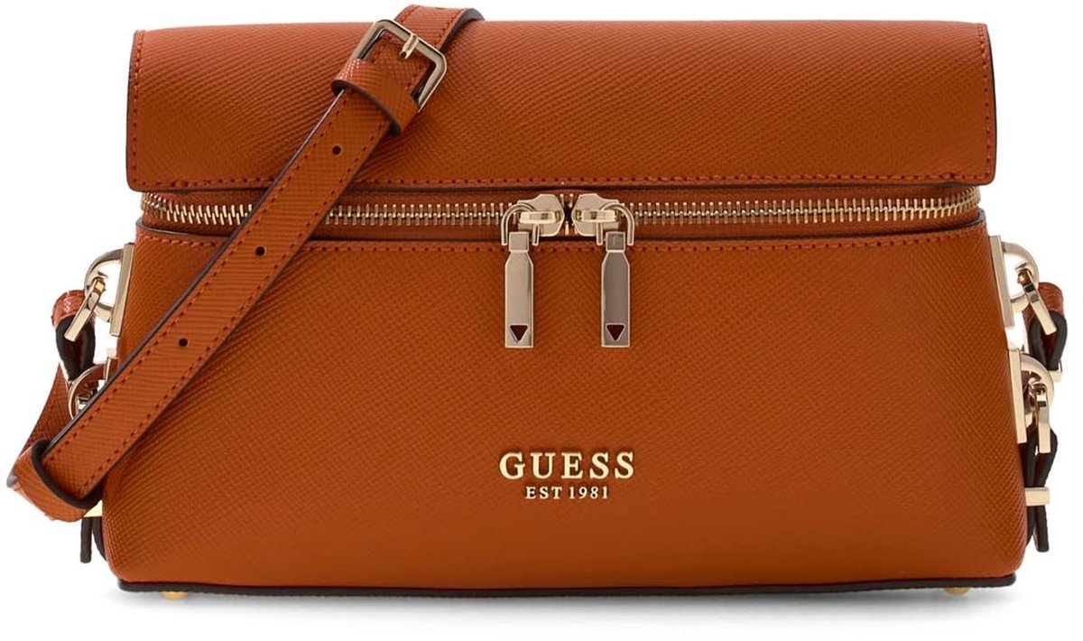 GUESS schoudertas handtas Danielle Hobo Bag Ginger oranje