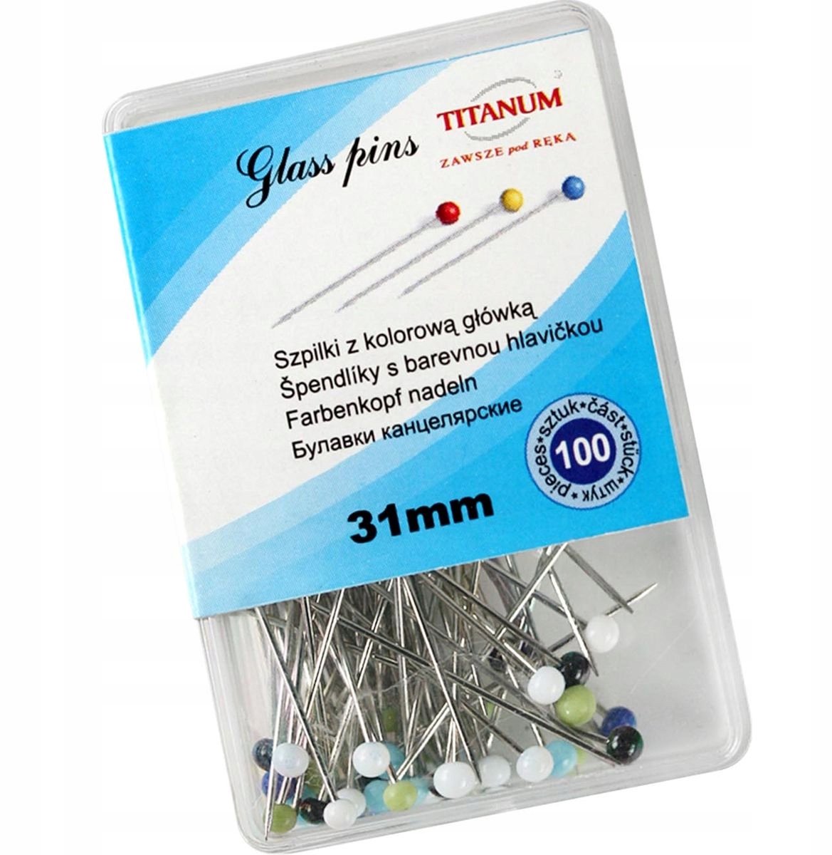 Stevige Duimspijkers met Gekleurde Koppen - 31mm, 100 Stuks
