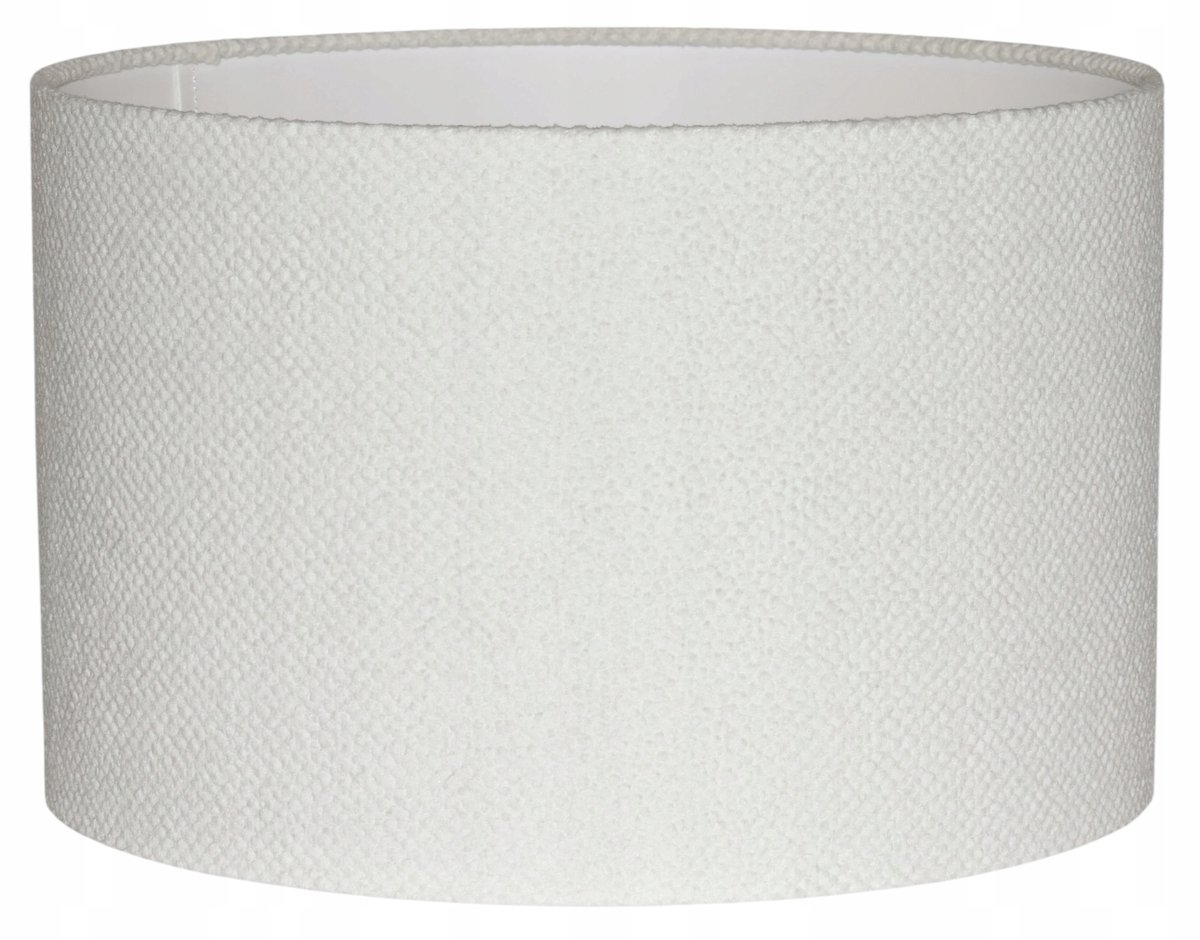 Merkloos Cilinder Lampenkap 30/20 cm E27 Wit met Bubbelstructuur