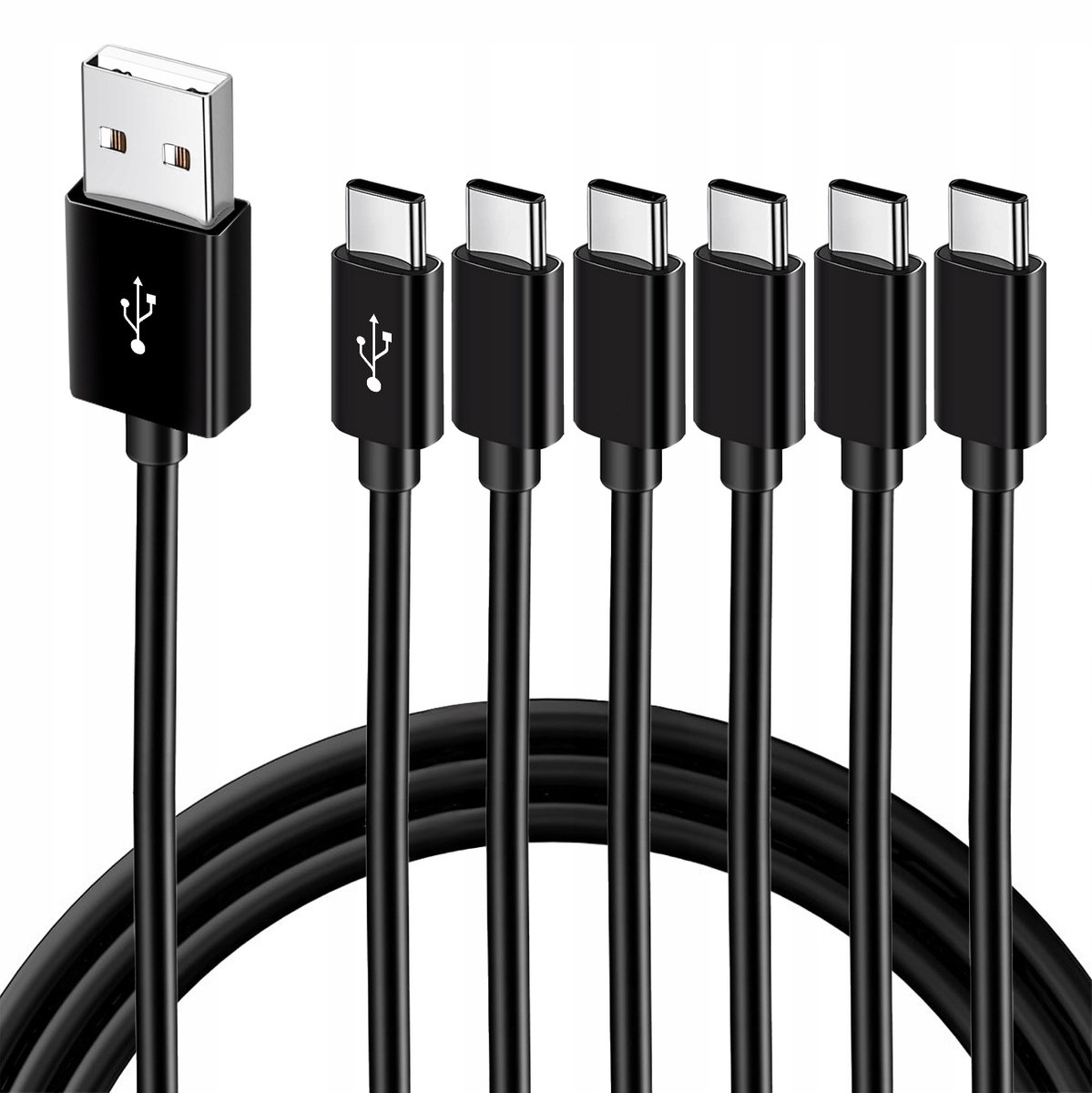 Image of USB-C Kabel 6-in-1 Multi Splitter 1.5m - Laad 6 Apparaten Tegelijk