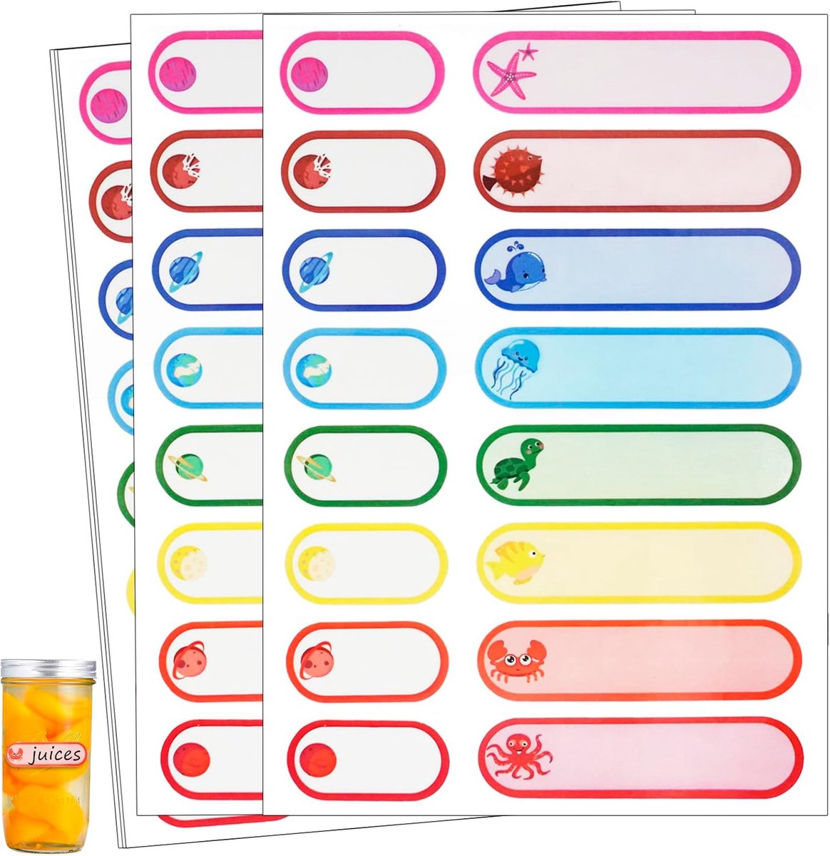 Baby bottle labels for nurseries (name labels-3) - ShopVlot