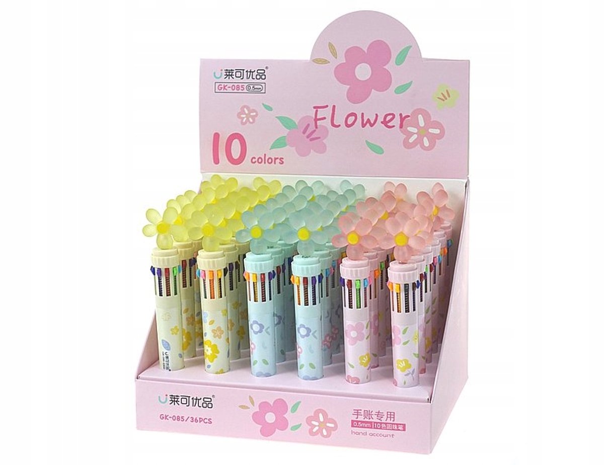 Automatische Pen met 10 Kleuren Inkt
