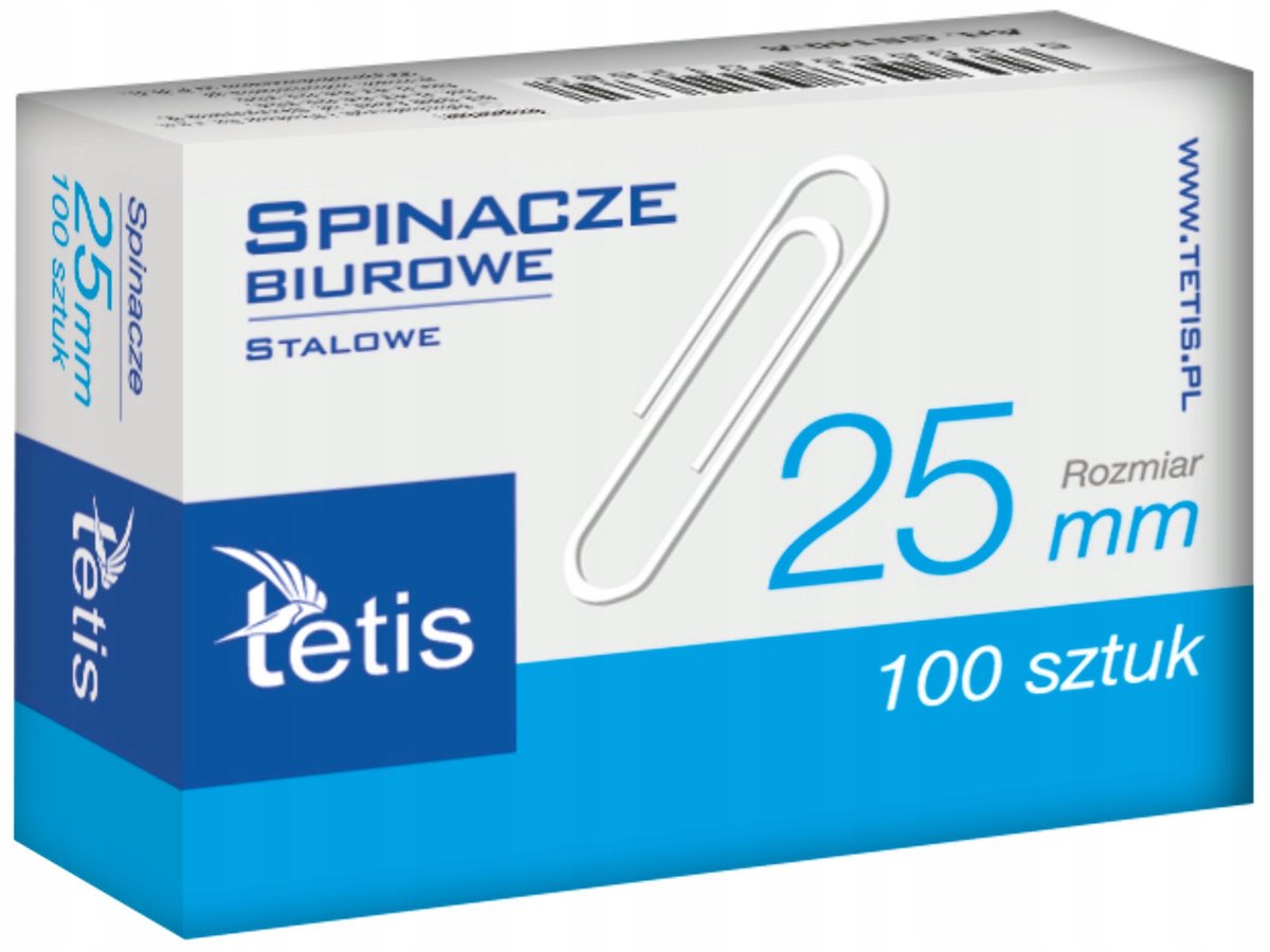 Tetis Ronde Metalen Briefjes Klemmen 25mm - 100 Stuks