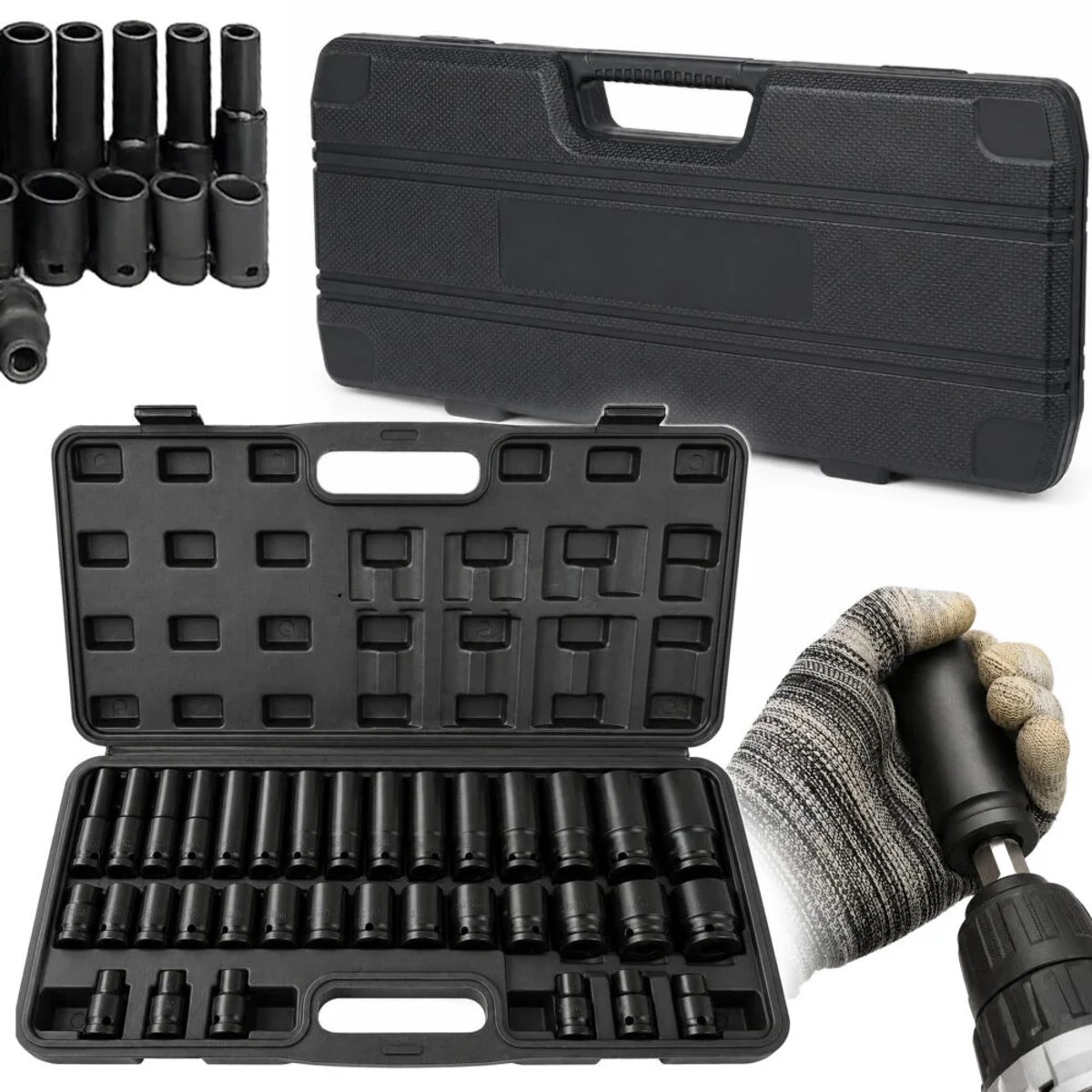 35 Delige 1/2'' Krachtdoppenset 8 tot 22 mm