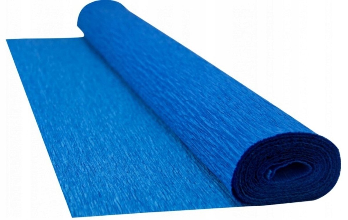 Krepapapier Blauw 50x200cm - Kreukelig & Creatief