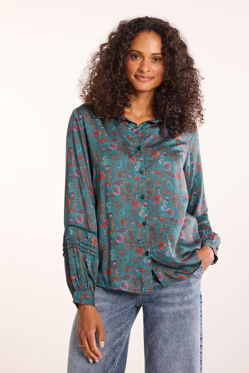DIDI Dames Blouse Cute Green Mystara print maat 46
