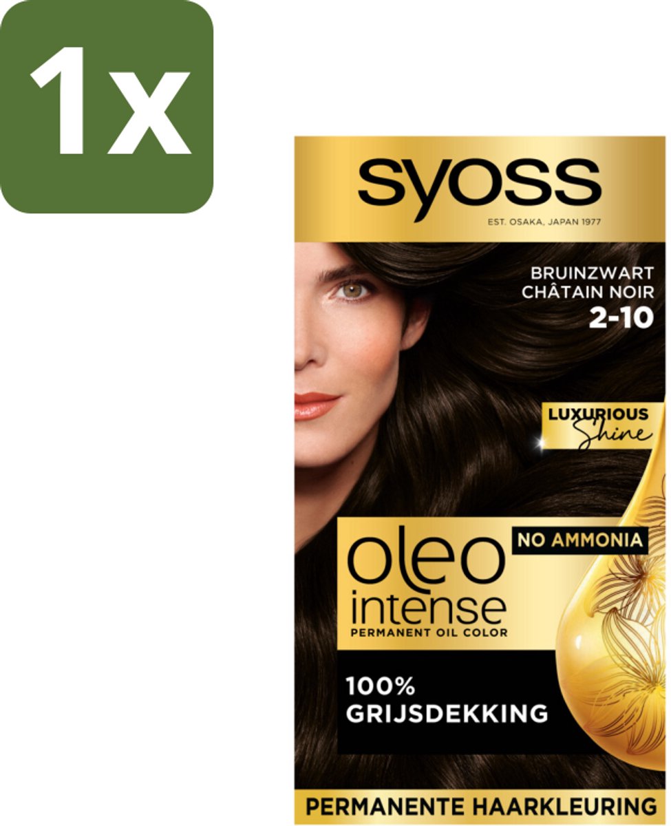 Syoss Oleo Intense - Haarverf - 2-10 - Bruinzwart - 115ml