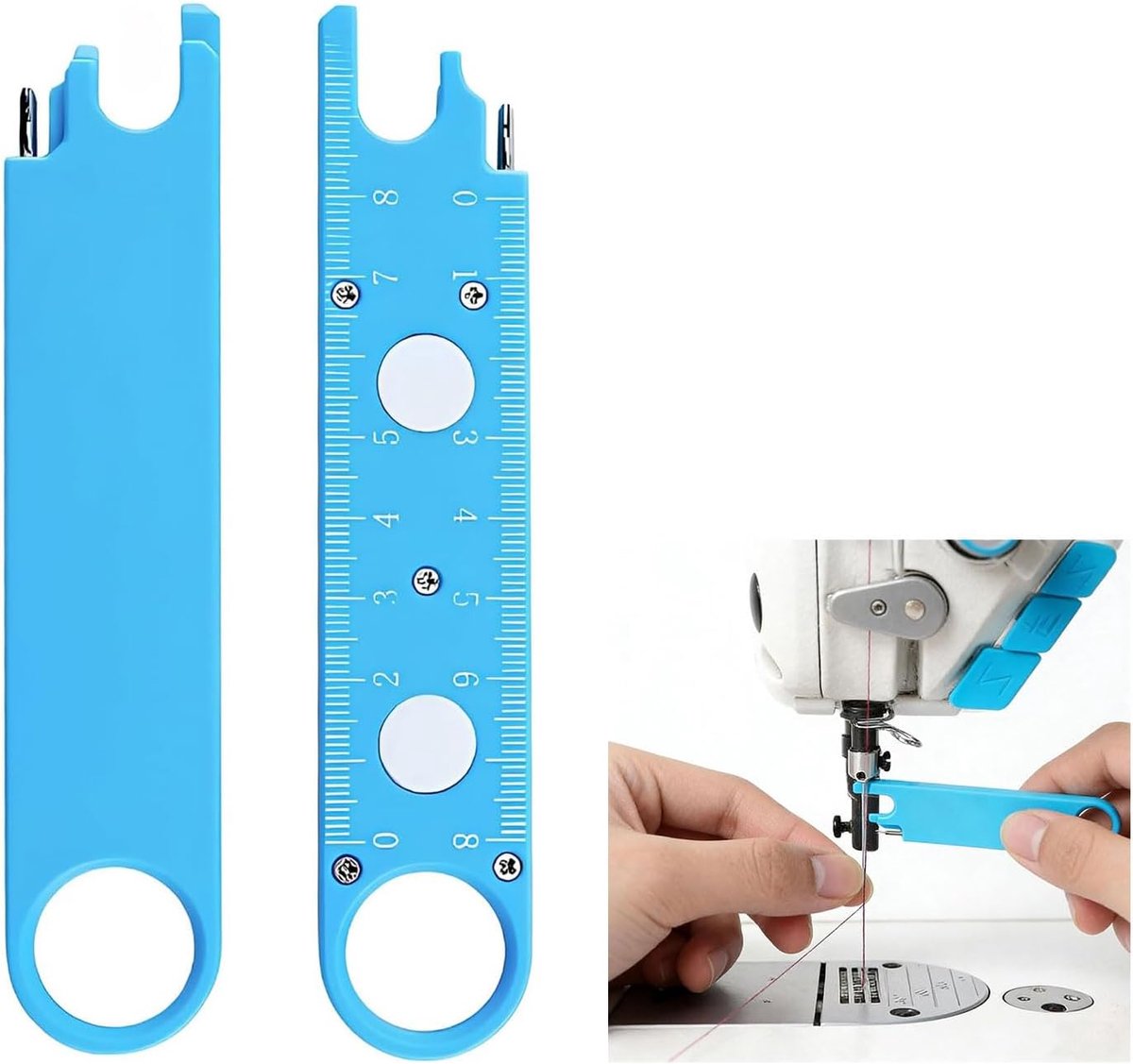 Naalddraaddraad 3-in-1 - Snelinrijger met vergrootglas - Ideaal voor quilten en maatwerk - ShopVlot
