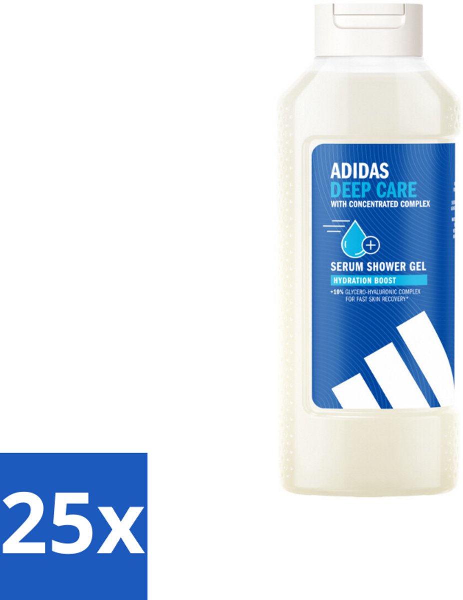 Adidas – Douchegel – Active Skin & Mind Deep Care – 400 ml - Bulkverpakking - 25 stuks
