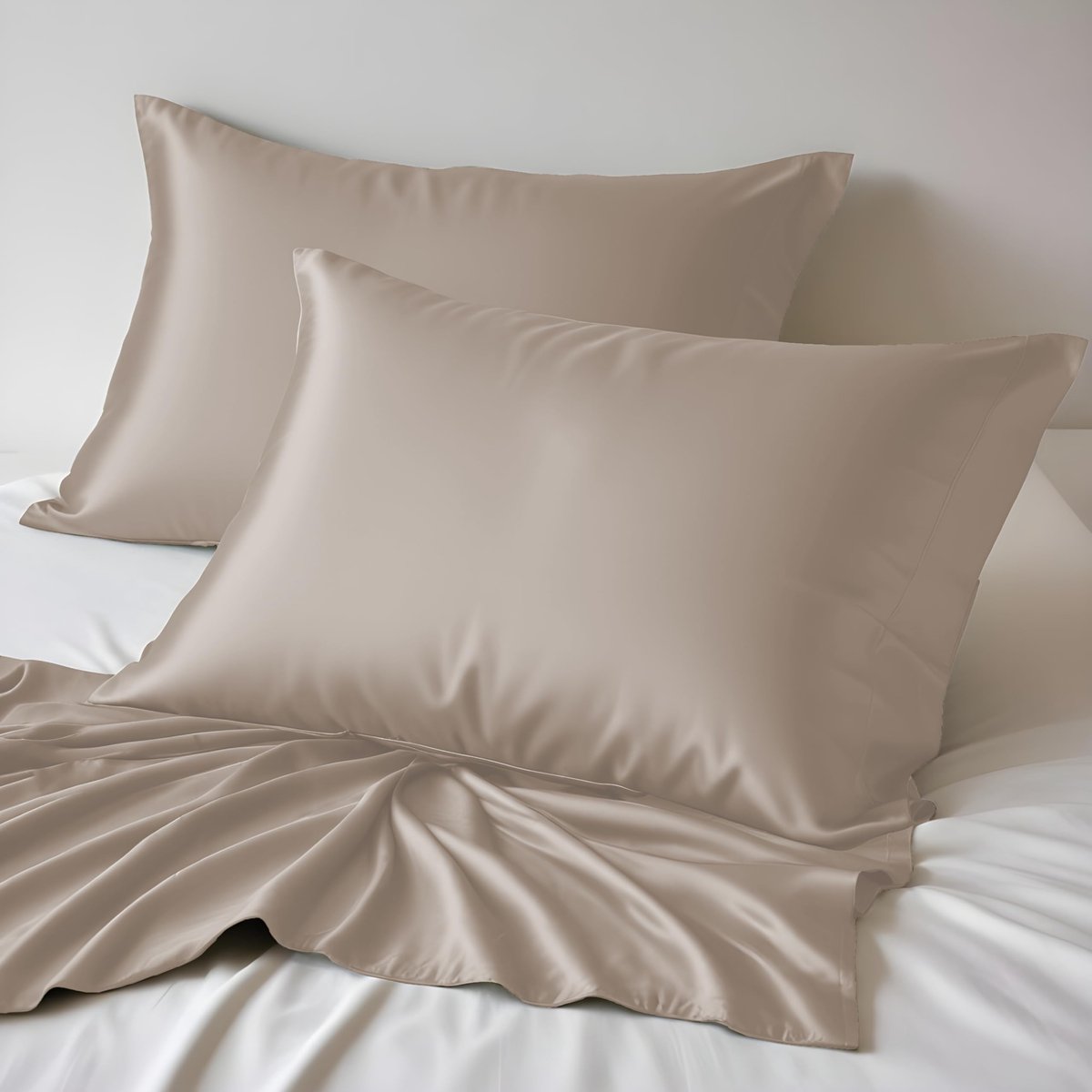 Kussenslopen 50 x 75 cm - 100% biologisch bamboe - zachte en verkoelende hoezen - ideaal voor haar en huid - ShopVlot