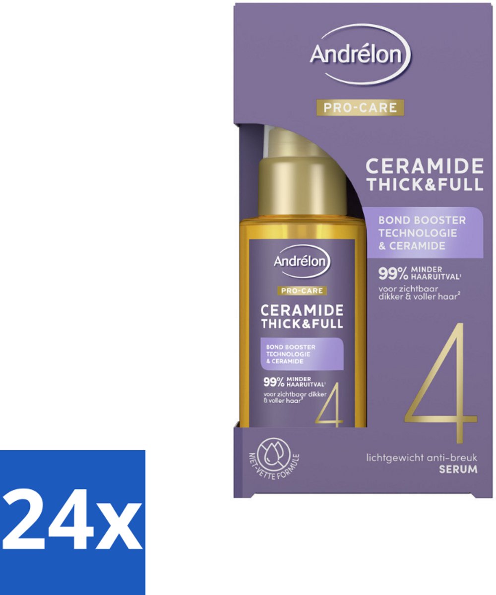 24 x Andrélon – Serum – Pro Care – 50 ml - Fijn Haar Verzorging - Dun Haar Verzorging - Haar Versterken - Haar Verdikken - Haar Beschermen