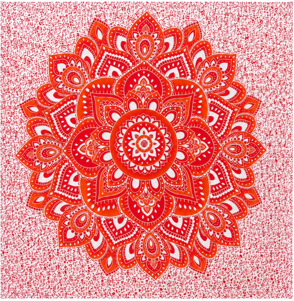 Strandhanddoek 210 x 240 cm - Katoen - Mandala design - Zandbestendig en licht - ShopVlot