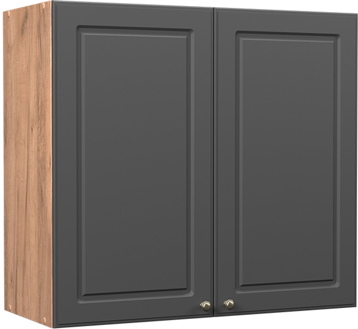 Vicco Hangkast Fame-Line, Anthrazit-Gold Landhaus/Goudkleurig Eiken, 80 cm