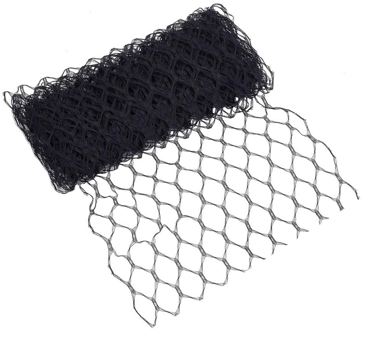 Dailygoods- Sluier 3,65 m - Hoofdband - Bruid - Decoratie - Nylon - Ruitvormige gaasstructuur - Verstelbaar - Hoofdtooi