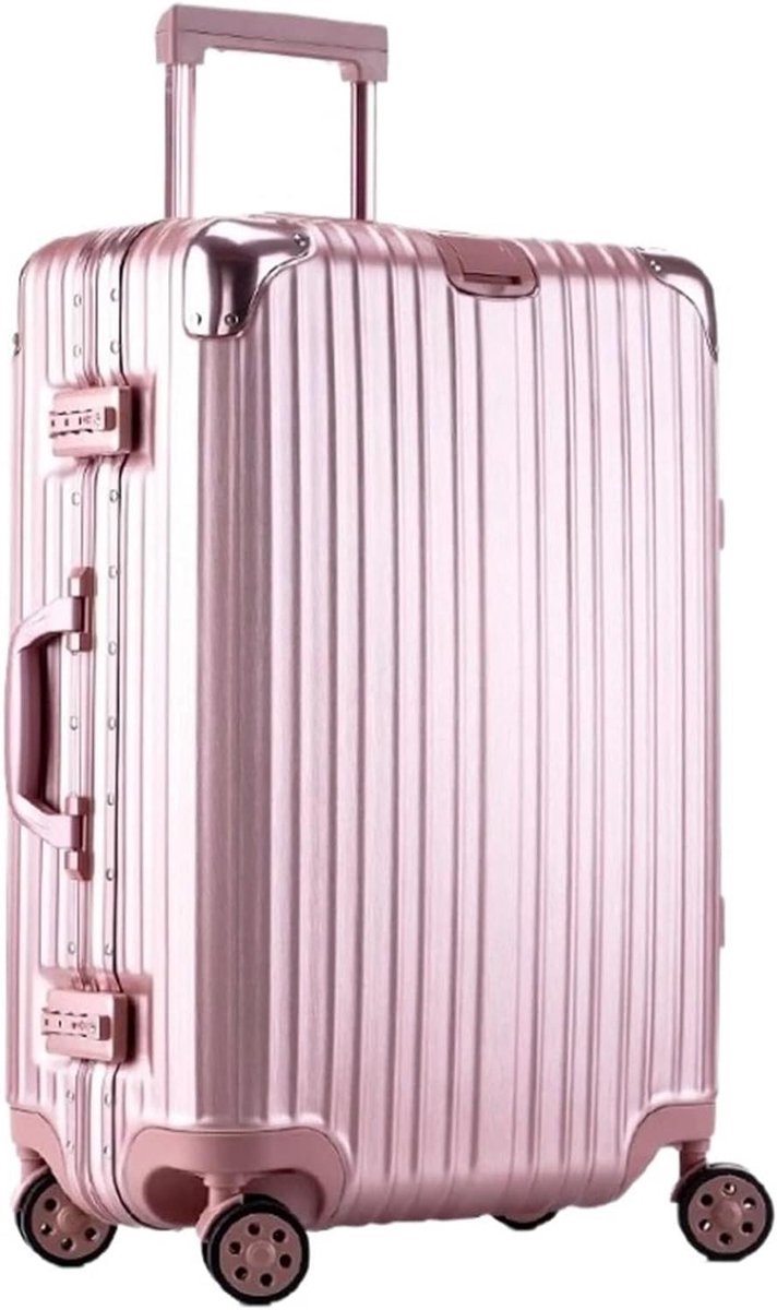 Bagage Koffer - Reiskoffer Trolley - Zakenreis Reizen - Combinatieslot - 26 inch - Zwart