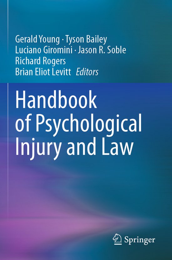 Handbook of Psychological Injury and Law - cover