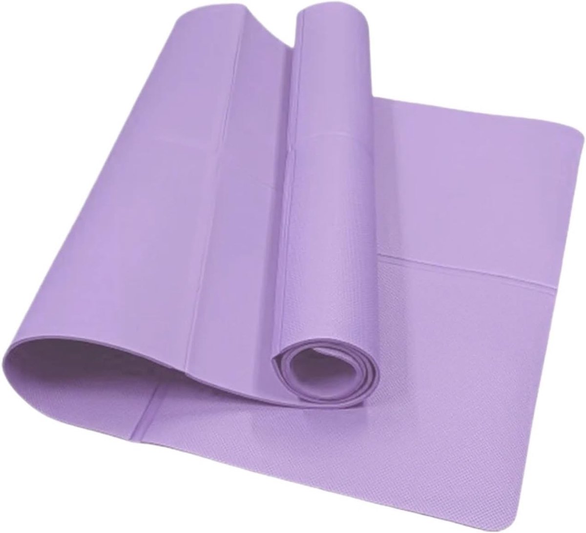 Vouwbare Yogamat - Fitness Mat - Thuis Sporten - Antislip Oppervlak - 173x60 cm - Paars