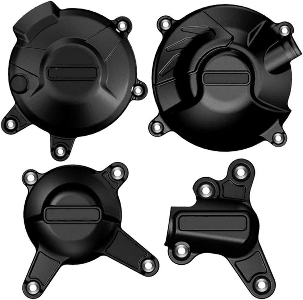 Motorblokbescherming Set - Motorbeschermer Valbeveiliging - Motor Beschermen - Warmte-isolerend Slijtvast - 622 g - Matzwart