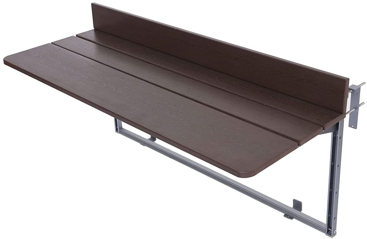 Solidchoice- Balkontafel Inklapbaar - Hoogte Verstelbaar - Aluminiumprofiel - Waterdicht - Duurzaam - Perfect voor Kleine Oppervlakken - Opklapbare Tafel