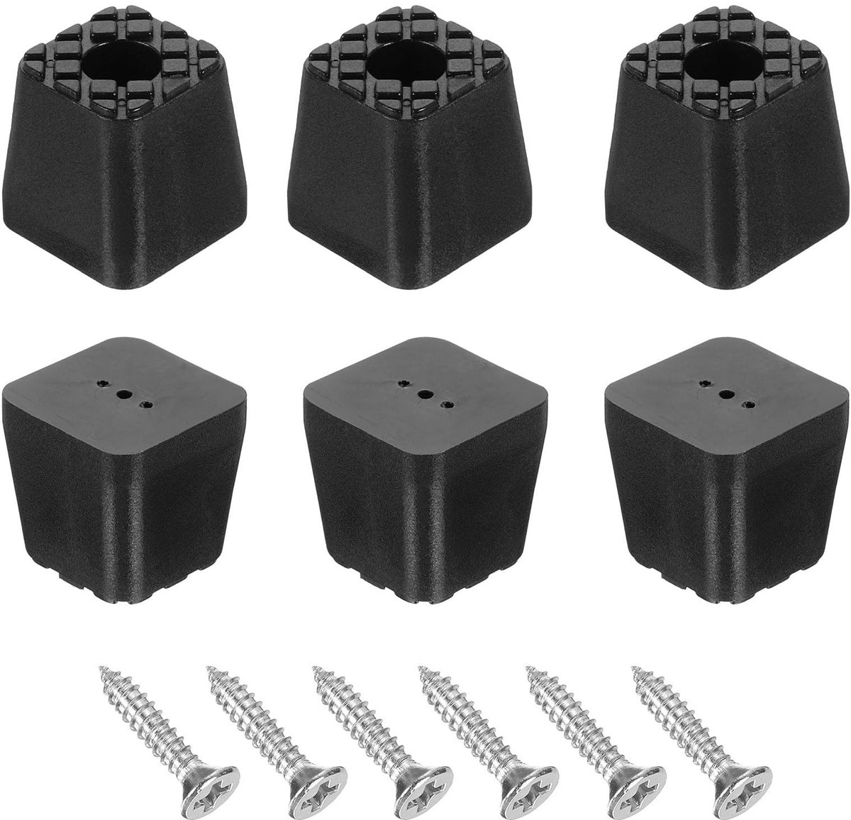 Solidchoice- Meubelpootkussens 6 Stuks - Antislip Vloerbeschermers - Rubber Pads - Anti-kras - Voor Binnen/Buiten - 1.18x1.18 Inch - Meubelvoetjes