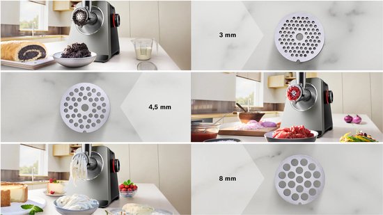 Bosch Serie 8 - MFWS820M - Vleesmolen - MultiPower - 2500 W - Roestvrij staal van Bosch — afbeelding 2