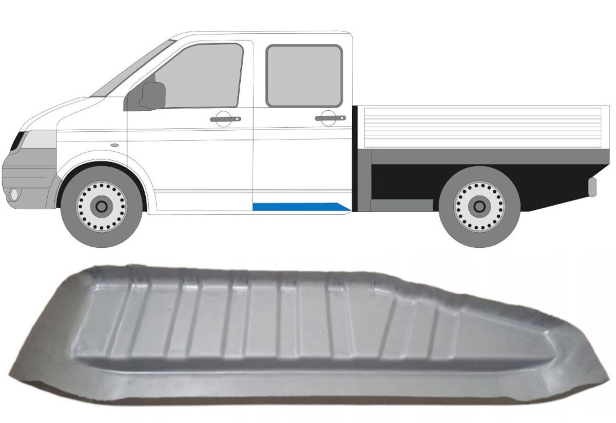 Instapplaat voor Volkswagen Transporter T5 2003-2015 / Links