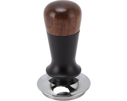 Koffiedrukker - Koffiepers - Espresso Zetten - Precisie Geveerd - 58mm - Walnoot