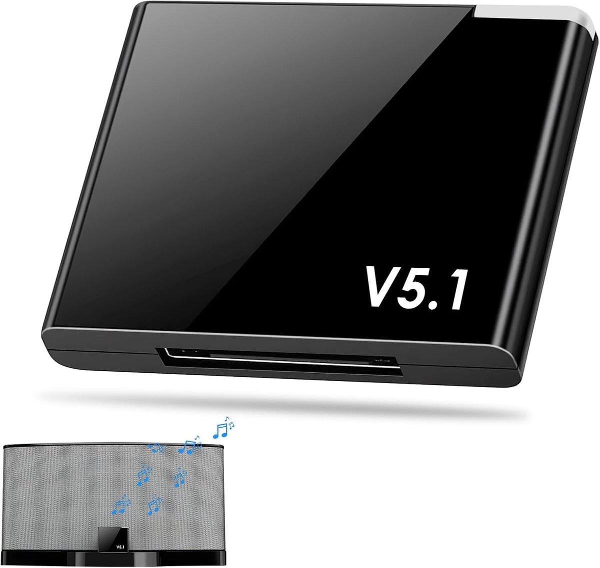 30-polige Bluetooth 5.1-ontvanger – Auto-adapter – Adapter voor HiFi-installatie, Sound Dock en Andere Dockingstations