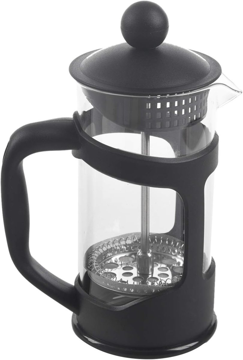 Frans Koffiezetapparaat - Koffiezetter Pers - Maximale Smaak - Superieure Filtratie - 0.4 Liter - Zwart