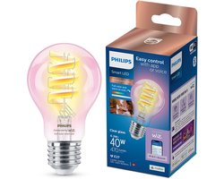Philips Smart Lighting - LED-filamentlamp - E27 fitting - RGB - Gekleurd en instelbaar wit licht -…