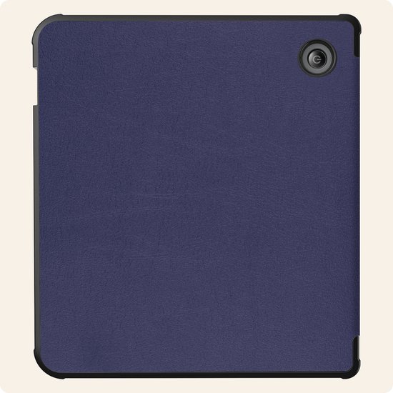 Hoesje Geschikt voor Kobo Libra H2O Hoes Book Case - Hoes Geschikt voor Kobo Libra H2O Hoesje Book Cover - Donkerblauw van Hoesje  — afbeelding 5