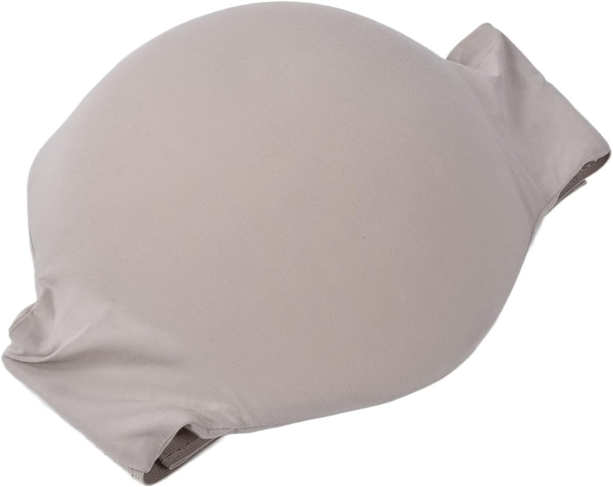 Realistische Neppregnancy Buik, Ademend Kostuum met Geheugenfoam Vulling, Lichtgewicht Neppregnantie Buik voor Feestjes en Verkleedpartijen (Beige L)