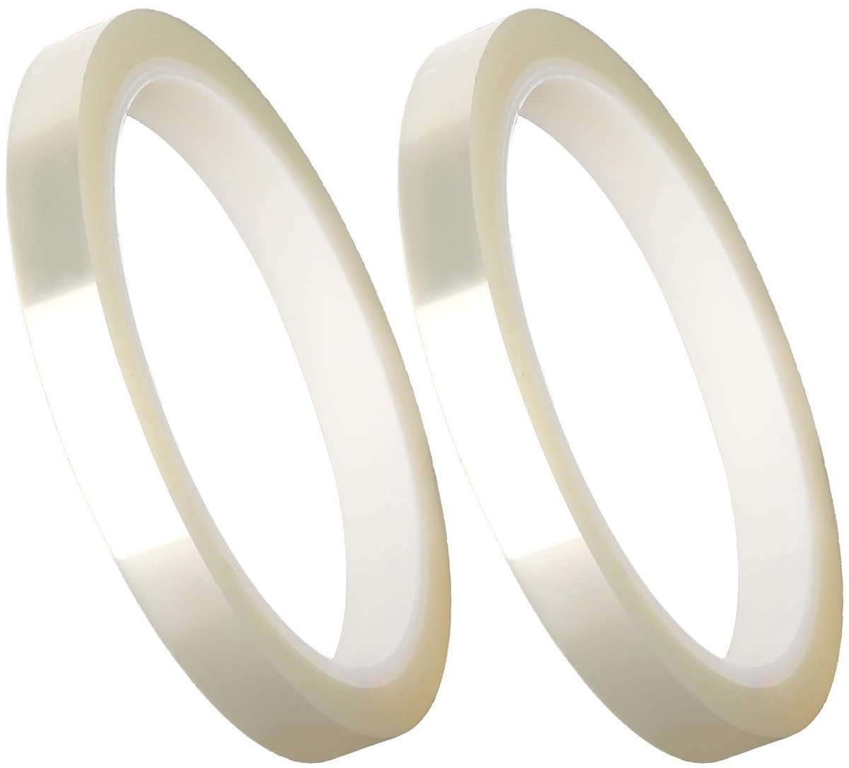 2 Rollen Hittebestendige Tape, Transparante Plakband voor Sublimatie, DIY Knutselprojecten, 15mm, Perfect voor Hitteoverdracht
