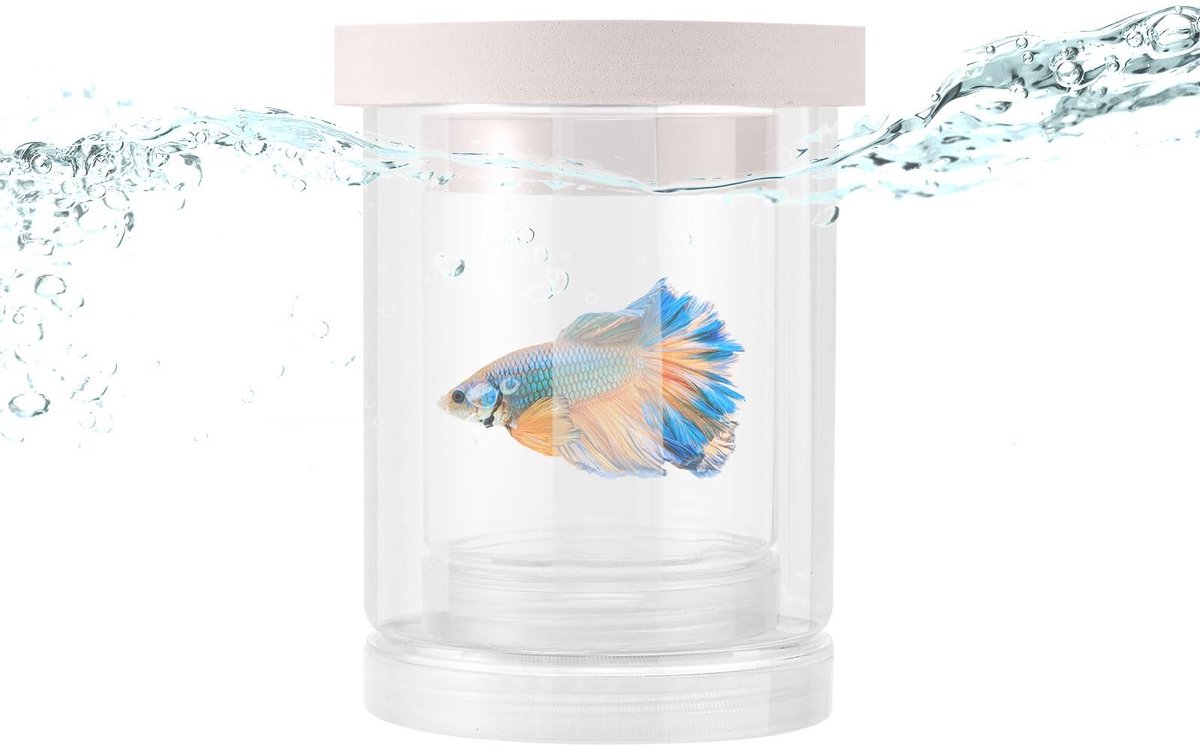 Dailygoods- Kweekbox Transparant - Kweekbox voor Aquarium - Drijvende Isolatiebroedplaats - Veilige Fokomgeving - Kunststof - 14,2 x 11,2 cm - Fokkist