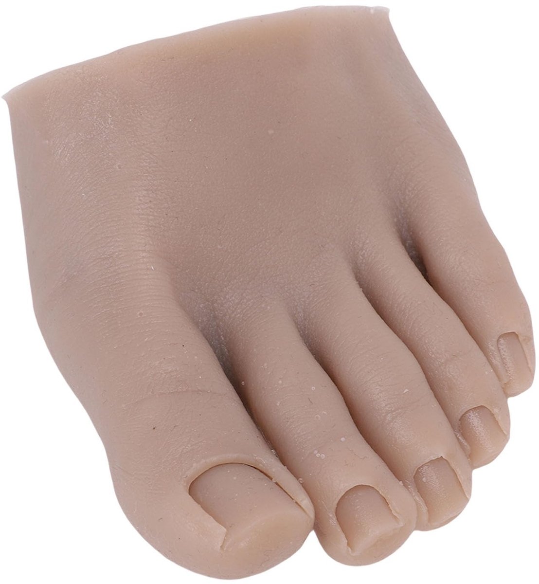 Dailygoods- Nageltraining Siliconen Voet - Herbruikbaar Oefenmodel - Manicure/Pedicure - Realistische Huidtextuur - Draagbaar en Duurzaam - Stabiel Oefenplatform - Nagel Oefenmodel